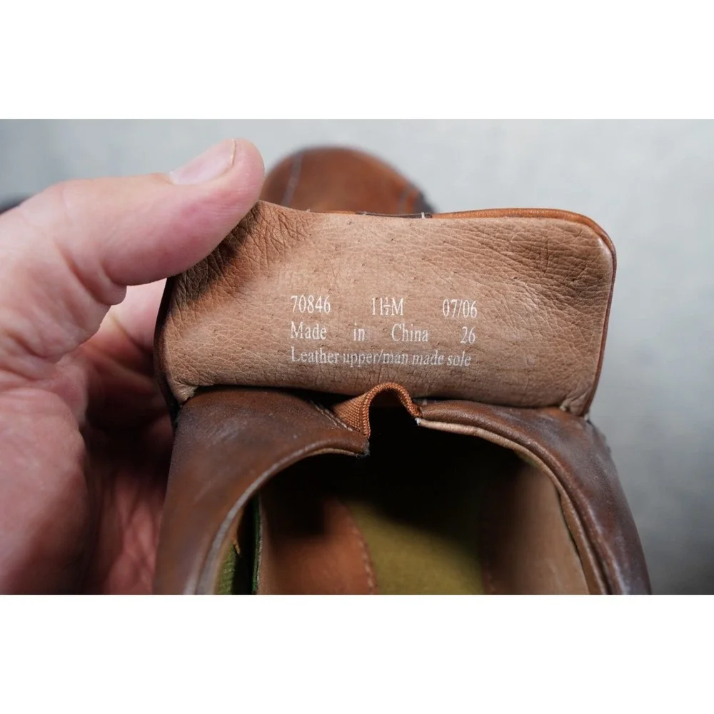 Clarks Men's 11.5 M‎ Brown Smooth Dress Loafer Style 70846
